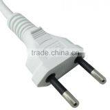 Brazil Plugs Inmetro Power Cords 10A 250V~ With VDE Cables H03VVH2-F H05VVH2-F 2X0.5/0.75mm