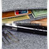 Hot Product Branded Best Quality Universal Felt Purple Pencil Case thumbnail-6