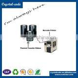 International Standard Thermal Transfer Wax Printing Ink Ribbons Black Color for Barcode Printer