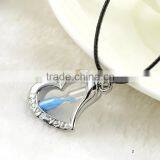 Fashion Jewelry High Quality Metal Hollow Shaped Hourglass Tube Pendant Stainless Steel Necklace thumbnail-3