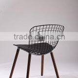 Bertoia Chair Wood Leg /metal Seat Chair With Solid Wood Leg /wire Chair thumbnail-5