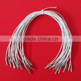 white elastic cord with barb for hang tag