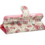 Card Slot For Galaxy s7 Flip Stand Wallet Case Cover Floral Leather Printed thumbnail-5