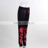 F5W30177 Women Fashion Jogger Pants Wholesale Cheap 100% Cotton Pants Printing thumbnail-2