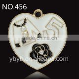 Gold Metal Button Rhinestone Craft ,hair Accessory Handmade Pearl Diamond Flat Back Buttons 27mm DIY-456 thumbnail-1