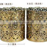 Desktop Cosmetics Storage Box Large Creative European Style Retro Brush Barrel Skin Care Products Finishing Box Top Grade Tray thumbnail-2