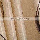 100% Polyester Curtain Glossy Black Out With Hot Stamping Silver Print Flocking Grommet Curtain Panel thumbnail-4
