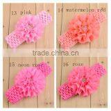 Chiffon Flower With Headband for Girl Hair thumbnail-3