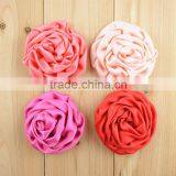 Decorative Flower 7.5cm Wide Satin Silk Roses Flower for Clothes/hair Accessories thumbnail-2