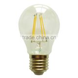 A60 4W E27 LED Filament Bulb 360 degree with high lumen CE,ROHS,ERP,GS