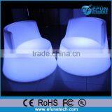 Led Bar Funiture, Battery Rechargeable Rgb Color Led Light Plastic Bar Chair