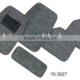 universal fitting 5pcs grey carpet car mats