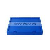 Plastic Turnover Storage Folding Box With Hinged Lid thumbnail-4