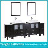 Espresso Bath Vanity Set White Phoenix Stone Top Porcelain Vessel Sink thumbnail-5