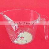 measuring plastic cup with handle