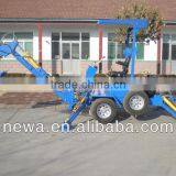 2016 Mini Excavator Manufacturer Factory Direct Mini Wheel Towable Backhoe