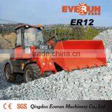 Everun Brand 1.2 Ton Farm Mini Wheel Loader With Snow Bucket thumbnail-5
