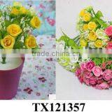 Vase Artificial Flower Rose Bud, Artificial Rose Flower thumbnail-4