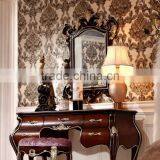 High Quality Dessing Table and Chair, Exquisite Wood Carving Dresser With Mirror, Bedroom Furniture Dressing Table (BF01-ML034) thumbnail-2