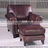 High Quality Genuine Leather Sofa, Comfortable One Seat Sofa, Good Looking Chesterfield Sofa B48098 thumbnail-1