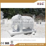 Professional white marble elephant sculpture for sale