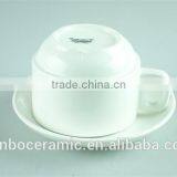 Classic Small Coffee Cup and Saucer Set, Porcelain Tea Cups and Saucers Cheap Wholesale thumbnail-2