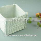 New Unique Design Hollowed Out White Ceramic Decorating Vase for Home thumbnail-5