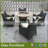 German New Modern Cheap Indoor Rattan Dining Furniture thumbnail-3