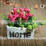 Square Decal Cement Decoration Outdoor Garden Flower Pot thumbnail-6