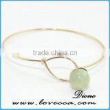 Birthday Gemstone Bangle With Gold Plated Sparkling Crystal Bangle thumbnail-3