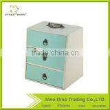 3 Drawers MDF Wooden Custom Girls Jewelry Storage Box thumbnail-1