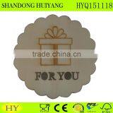 Round Laser Unfinished Wholesale Wooden Table Mat thumbnail-1