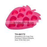 Silicone Ice Cube Tray With Strawberry Shape thumbnail-1