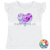 Girls Boutique Summer New Fashion Singlet Two Pieces Outfits Purple Flower Clothing Set thumbnail-4