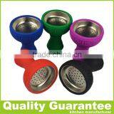 Hot Selling Silicone Hookah Bowl New Funnel Stainless Iron Bowl thumbnail-1