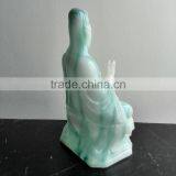 Polyresin Jade Kuan-yin Figurine thumbnail-3