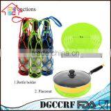 NBRSC Portable Silicone Flexible Win Beer Bottle Can Holder Mesh Bag Desk Mat Placemat thumbnail-2