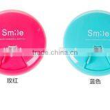 Delicate Bright-coloured Plastic Round Pocket Pill Box 7 Compartments thumbnail-5
