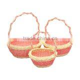 Cheap Price Beautiful Bamboo Gift Basket for Christmas