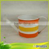 Anti-corrosion Home & Garden Decor Stripe Metal Flat Flower Pot thumbnail-6