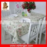 Beautiful table cover cotton table cloth made in china