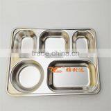 304 Custom Stainless Steel Bento Lunch Box 5 Compartment Take-out Food Container for Picnic thumbnail-5