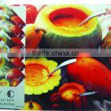 Beautiful Table Mat & Coasters Set,PP, PVC, Factory Direct Supplier