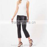 2016 Fashion Cream Sleeveless Knit Rib Tank Top HST8046 thumbnail-2