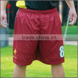 Hot Sale Good Quality Red Black Full Sublimation Custom Football Wear Football Shorts