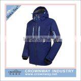 Men Custom Outdoor Wear Snow Jacket Ski Jacket With Reflective Printing