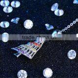 Fashion Jewelry Charm Pendant 925 Sterling Silver CZ Christmas Tree Pendant thumbnail-3