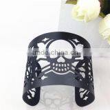 New Product Antique Hollowed Skull Bangle Jewelry Designs for Women thumbnail-3