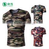 New Style Summer 100% Cotton Short Sleeve Camouflage Printed T Shirt for Men thumbnail-1