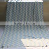 King Size 100% Organic Cotton Zigzag Knitted Blanket thumbnail-2